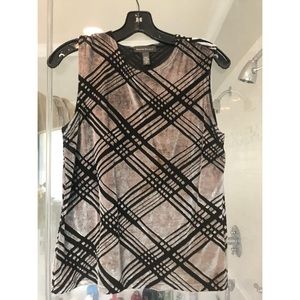 Grey and Black Tank Top